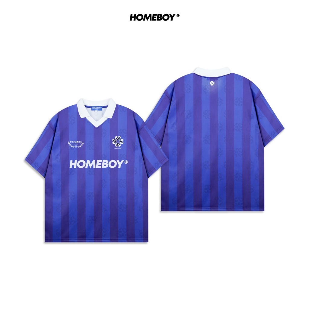 HOMEBOY เสื้อกีฬาคอปก รุ่น HB.CLASSIC.BLUE.JERSEY
