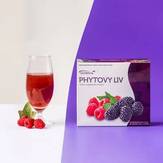 Phytovy liv detoxไฟโตวี่ลิฟแท้#ไม่กรีดกล่อง#ช่วยล้างสารพิษให้กับตับและลำไส้ (1 กล่อง 15 ซอง) ของแท้ 100%