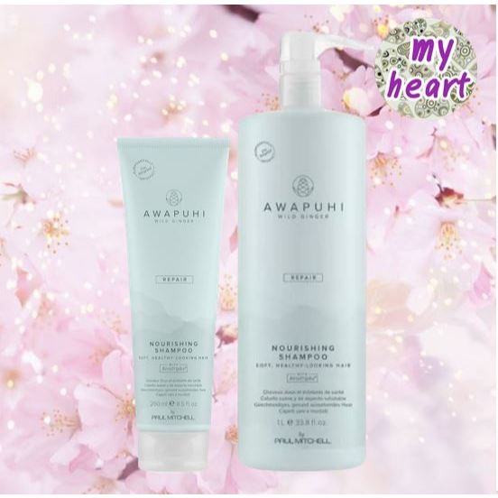 Paul Mitchell Awapuhi Wild Ginger Repair Moisturizing Lather Shampoo 250/1000 ml แชมพูสำหรับผมแห้งเสีย