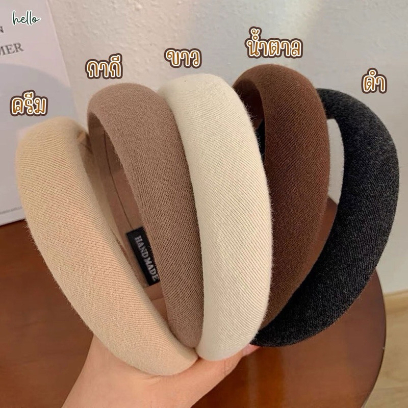 ที่คาดผมแบบผ้า Basic Headband Old Money Style ที่คาดผมแบบผ้าโทนสีมินิมอลเอิร์ธ สีสุภาพ ใส่ได้ทุกโอกาส