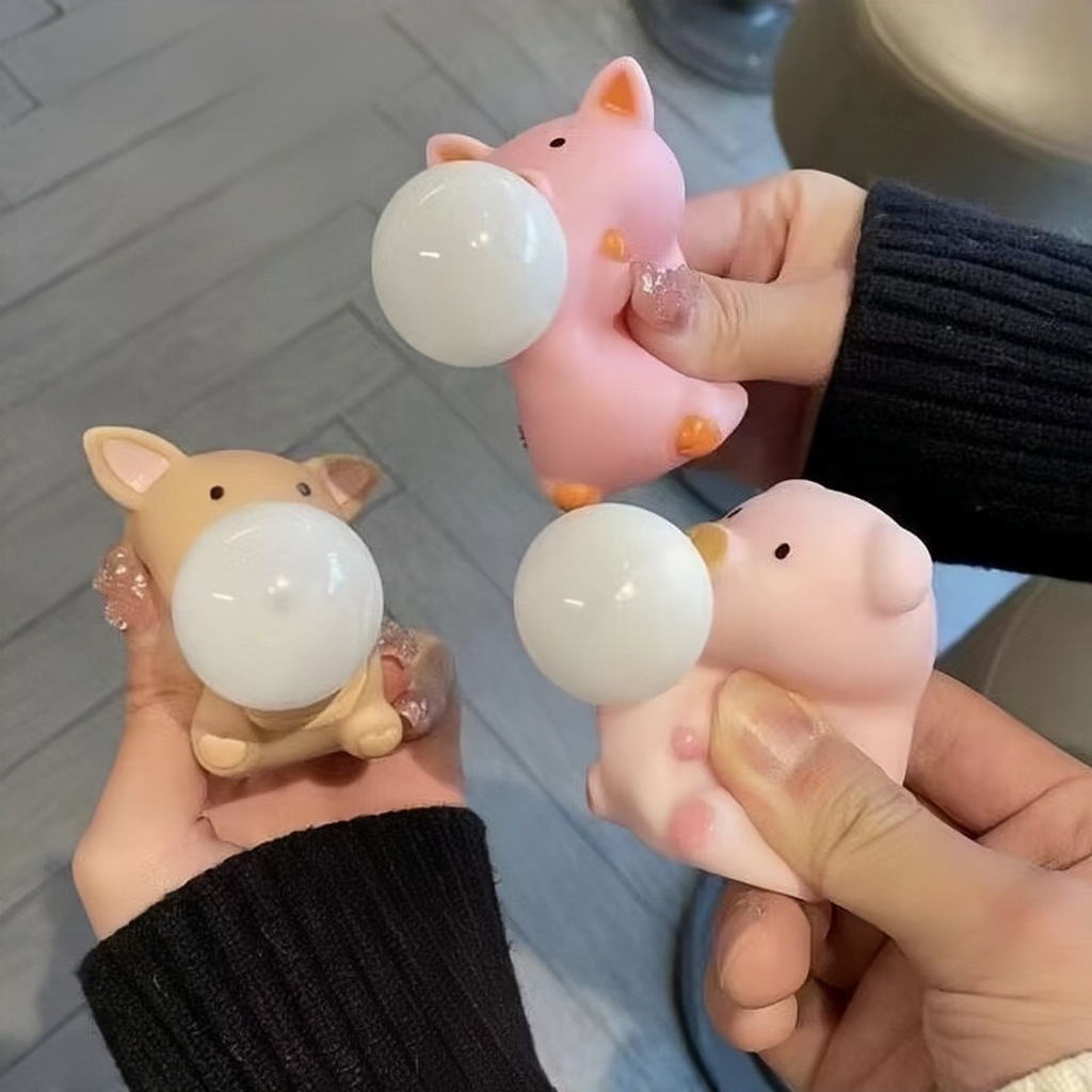 พร้อมส่ง!! ของเล่นบีบสกุชชี่รูปหมู สกุชชี่บีบน่ารัก เล่นผ่อนคลาย 263076