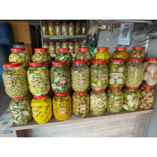 ผลไม้ดอง 1kg บรรจุขวดโหล ชั่งเฉพาะเนื้อ แถมฟรีพริกเกลือรสเด็ด