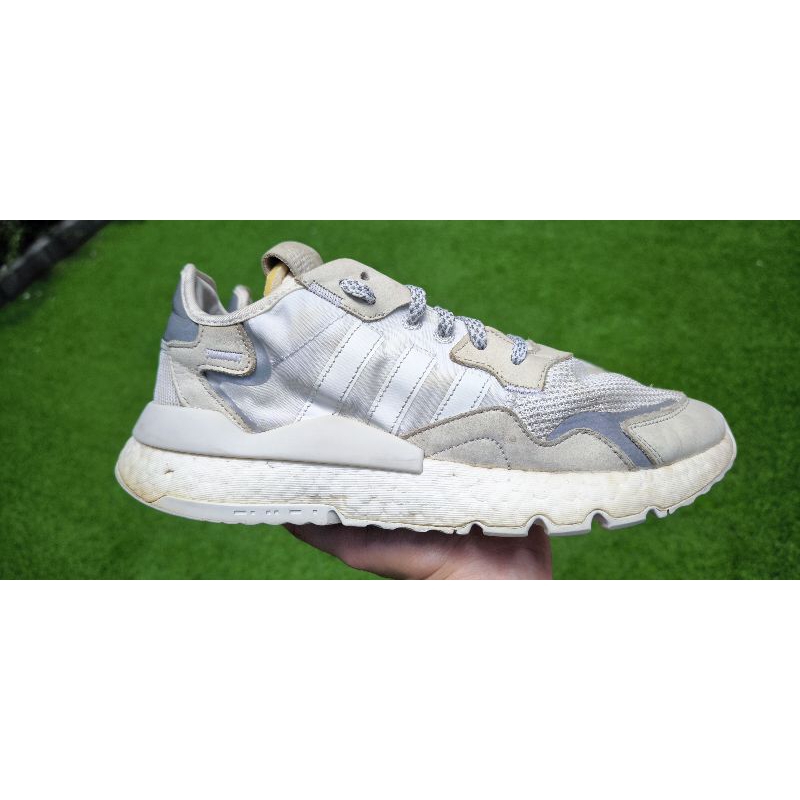 Adidas Nite Jogger 3M White Size : 44.5 (28.5 Cm.) (2019) Soft รองเท้าเดิม