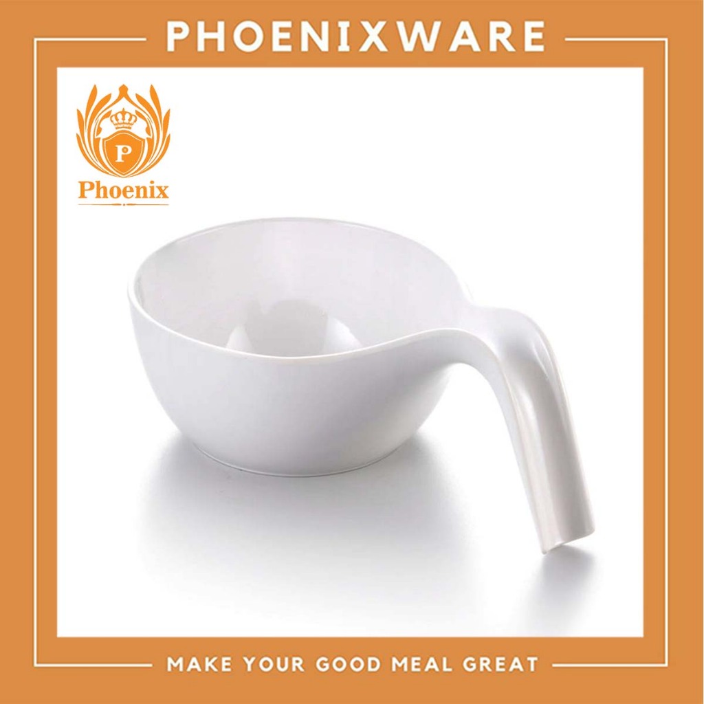 ถ้วยช้อนกลม 6 นิ้ว ชามทรงช้อน เมลามีน ชามเมลามีน ชามใส่อาหาร จานดีไซด์ Phoenix 605106
