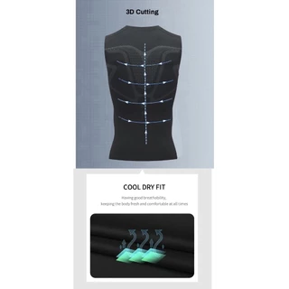 เสื้อรัดกล้ามเนื้อ PRO เสื้อรัดรูปแขนกุดระบายอากาศได้ดี X001