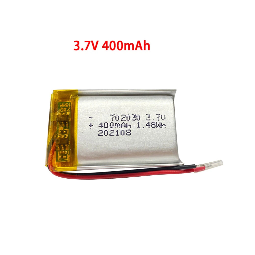 702030 400mAh 3.7v Lipo polymer lithium rechargeable Battery