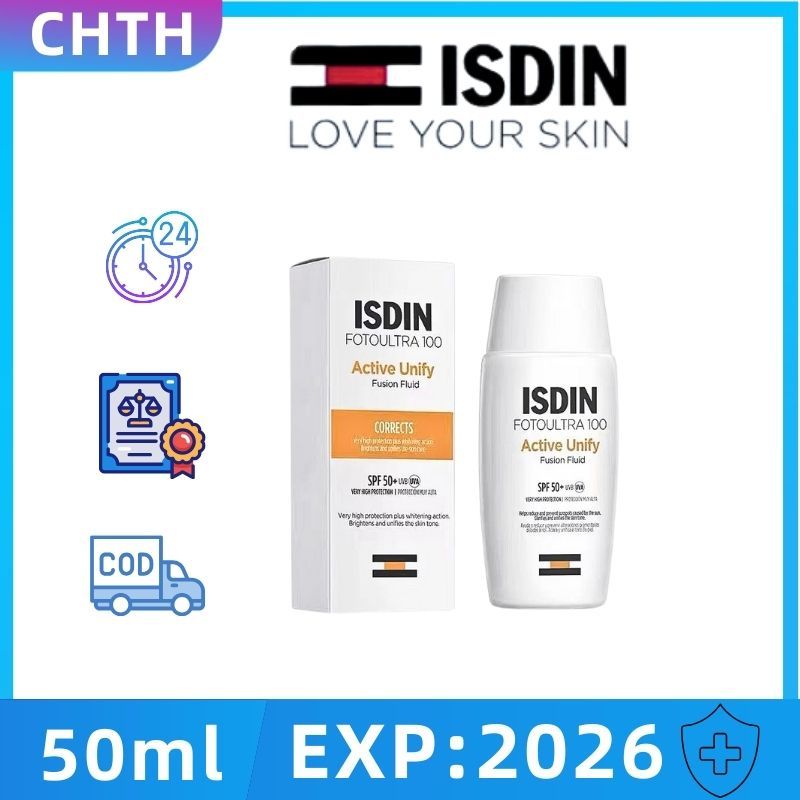 100% ISDIN FOTOULTRA 100 ISDIN ACTIVE UNIFY COLOR FUSION FLUID SPF50+ พร้อมส่ง แพ็คเกจใหม่ Isdin FotoUltra 100 Spot Prev