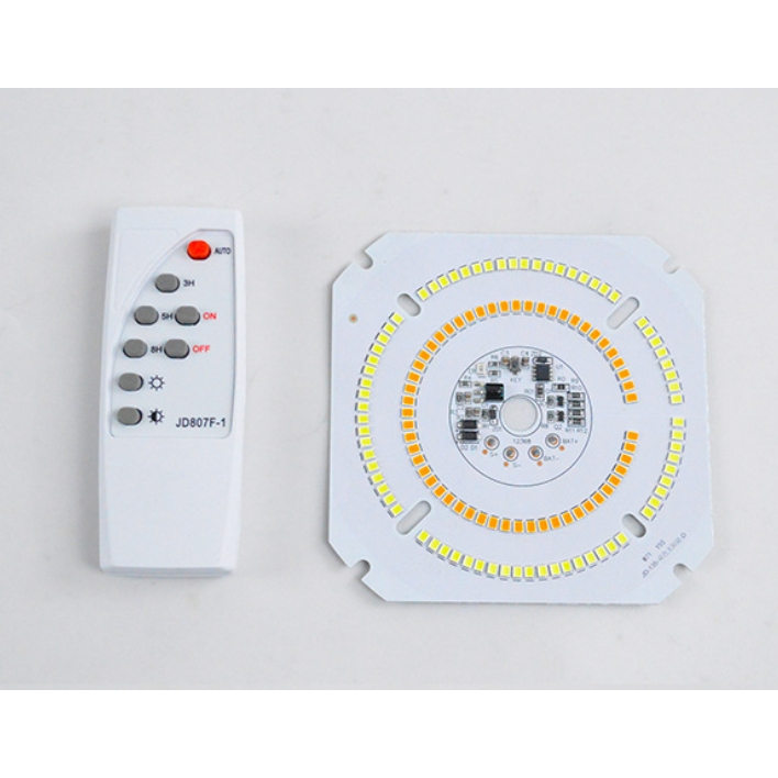 แผง LED โคมไฟตุ้มโซล่าเซลล์พร้อมรีโมทคอนโทรล ปรับได้2สี ไฟ3.2vถึง 3.7v ใช้ไฟจากแผง 6v พร้อมรีโมท
