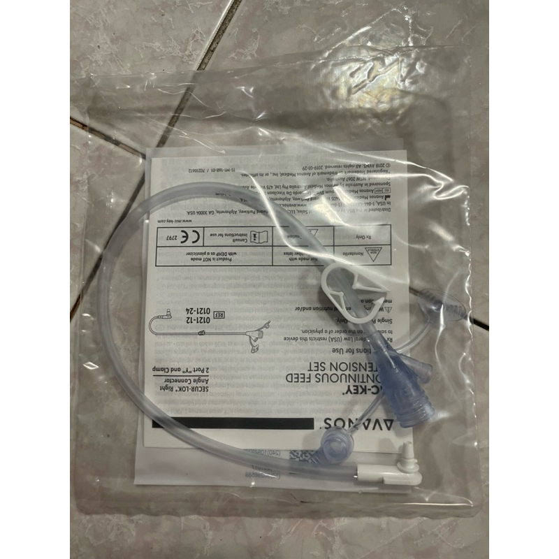 สายให้อาหารทางหน้าท้องแบบต่อเนื่อง MIC-KEY Continuous feed extension set AVANOS.0121-12