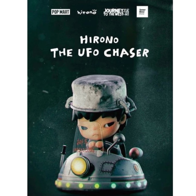 พร้อมส่ง POPMART Hirono The UFO Chaser ขนาด 100%ใหม่ในซีล