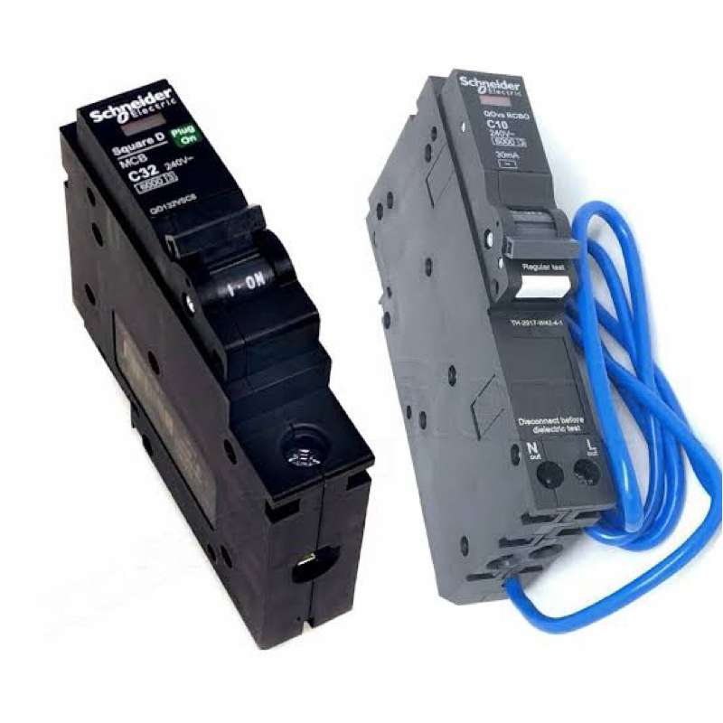 ลูกย่อยเบรกเกอร์กันไฟดูด SQUARE D รุ่น QO120C06RCBO30 1 Pole 20A 6KA 30mA