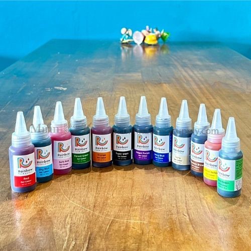 สีเจล Rainbow ขนาด 30 mlและ 60 ml