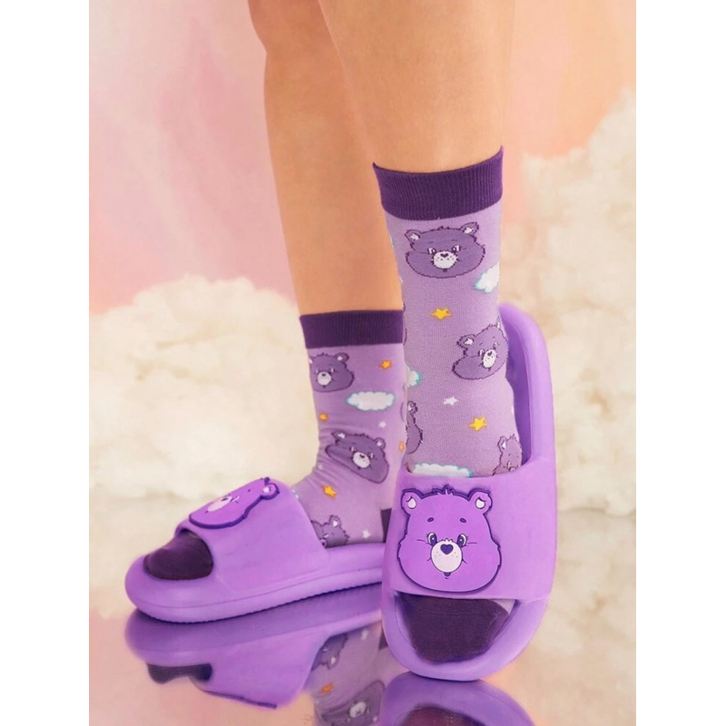 พร้อมส่ง💜 รองเท้าแตะ รูปหมีแบร์ Care Bears ลิขสิทธิ์แท้ 100% จาก SHEIN X