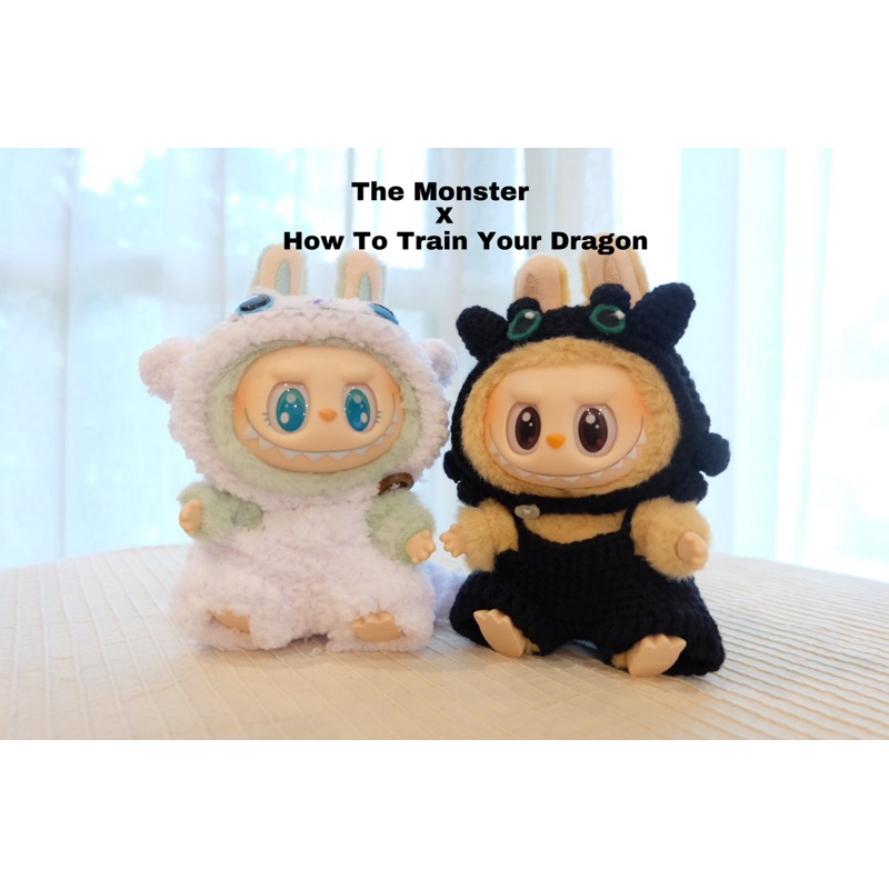 พร้อมส่ง!! ชุดเขี้ยวกุด labubu the monsters x how to train your dragon  ชุดเขี้ยวกุด v1และv2