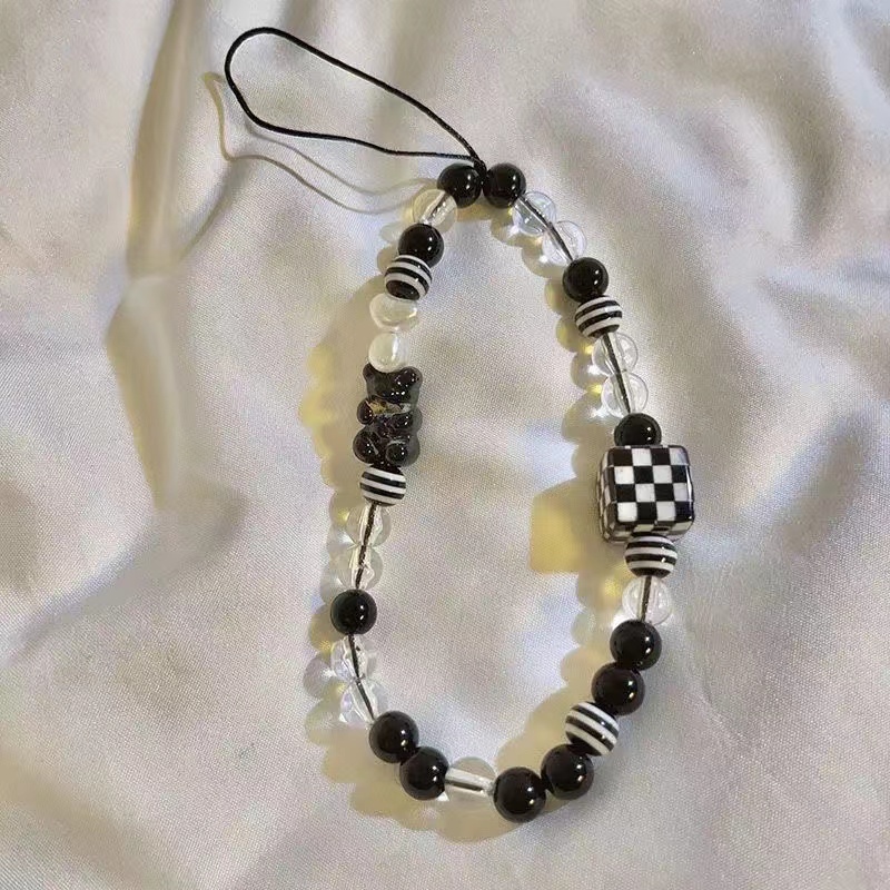 สายคล้องโทรศัพท์มือถือ สายคล้องมือลูกปัดกระต่าย ลูกปัดดอกไม้ ประดับลูกปัดคริสตัล หลากสี แบบพกพา ใช้ได้กับสี iPhone - รูปที่ 4