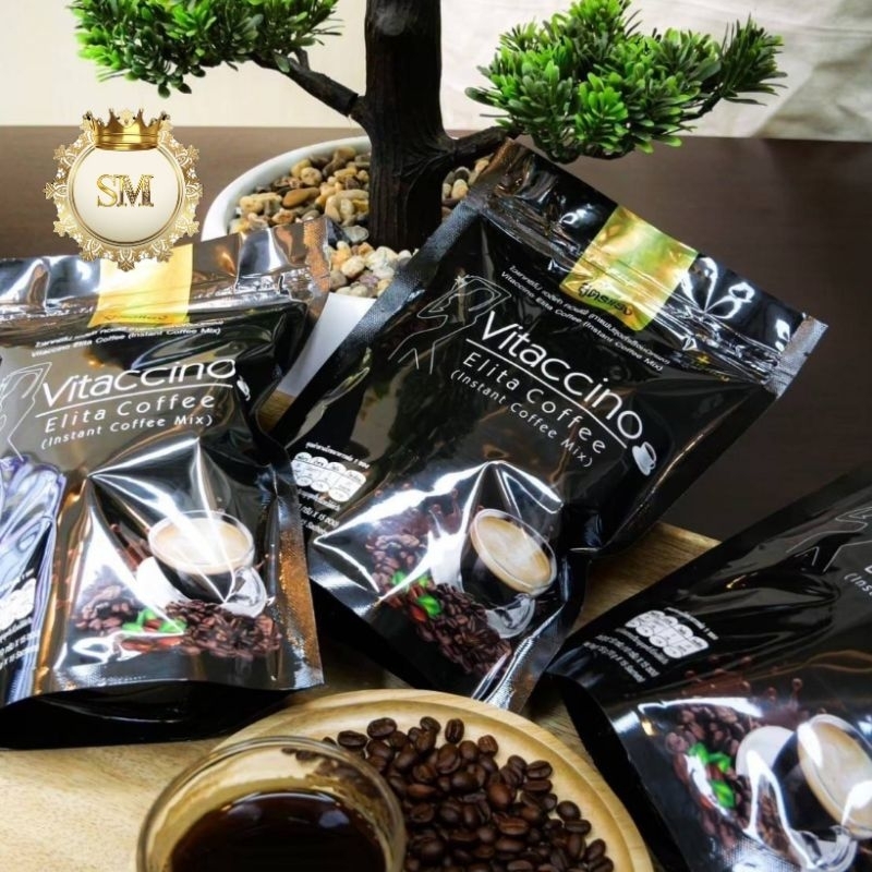 💥ของแท้ กาแฟดำกาแฟไวแทคชิโน่ Vitaccino ขนาด15 ซอง