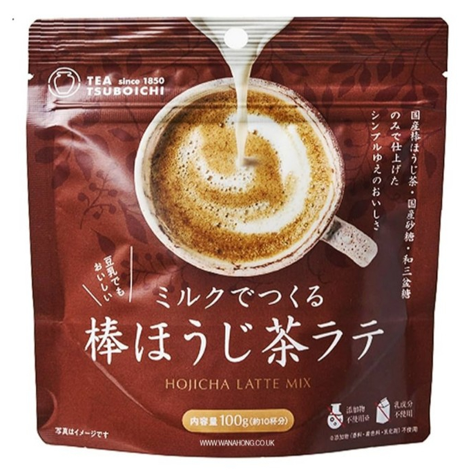 Tsuboichi Hojicha Latte Powder 100g. สึโบอิจิ โฮจิฉะ ลาเต้ ผง