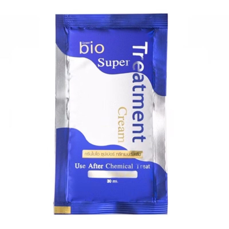 Green Bio super treatment บำรุงเส้นผม (1 ซอง X 30ml.)สีน้ำเงิน