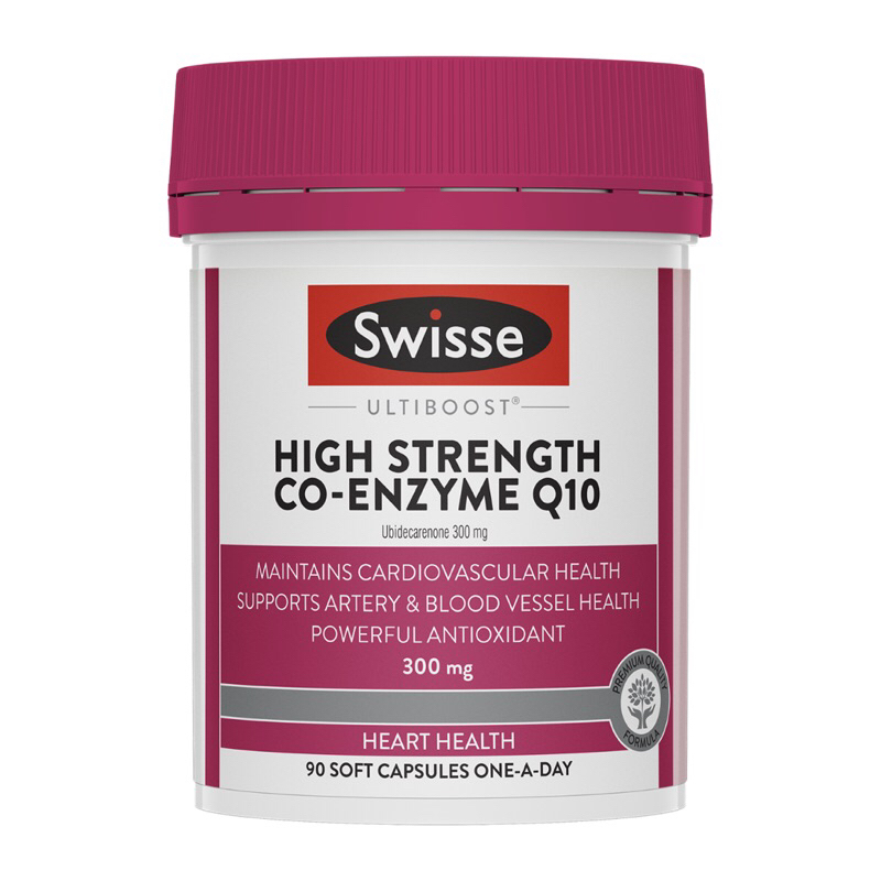 (พร้อมส่ง)Swisse High Strength Co-Enzyme Q10 300mg 30/90 แคปซูล