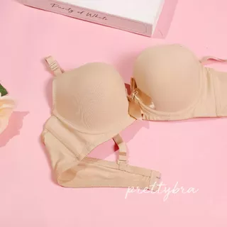 เสื้อในมีโครง ทรงเต้าใหญ่ ฟองน้ำบาง 2 ตะขอ สีพื้น #keeya3070