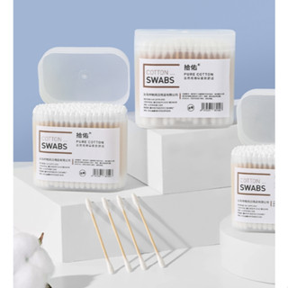 สำลีก้าน วัสดุ ก้านไม้ สำลี ใช้ปั่นหู ใช้สำหรับบาดแผล สะอาดป…