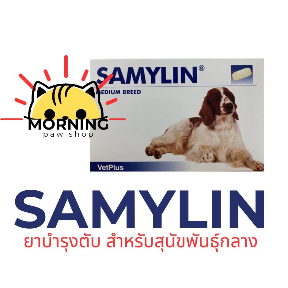 SAMYLIN Medium Breed อาหารเสริมบำรุงตับ ชนิดเม็ด สำหรับสุนัขหนัก >10 kg ขึ้นไป