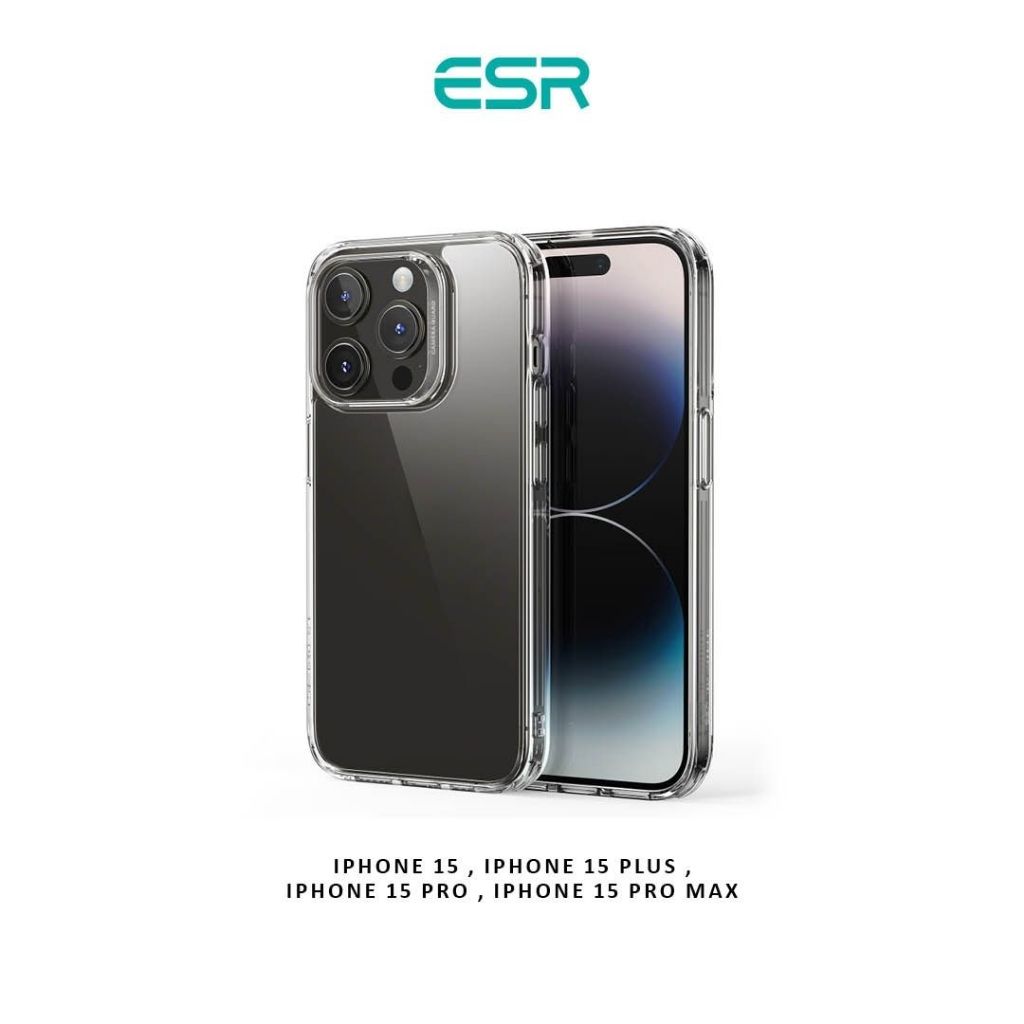 ESR Ice Shield Tempered-Glass Case เคสไอโฟน 15 เคสใส