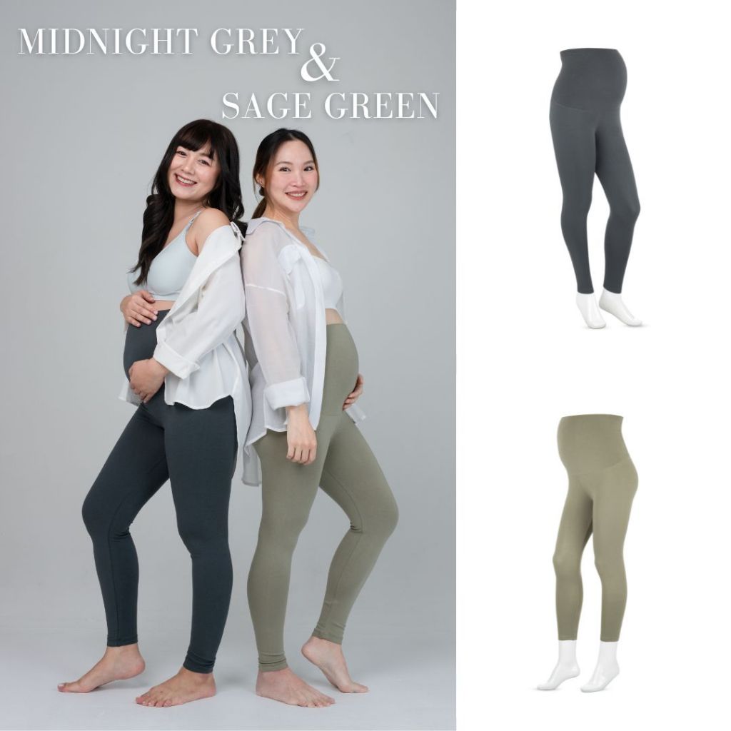 Lily leggings [รุ่นขายาว] กางเกงเลกกิ้งคนท้อง ผ้ายืด ใส่ได้ถึงคลอด
