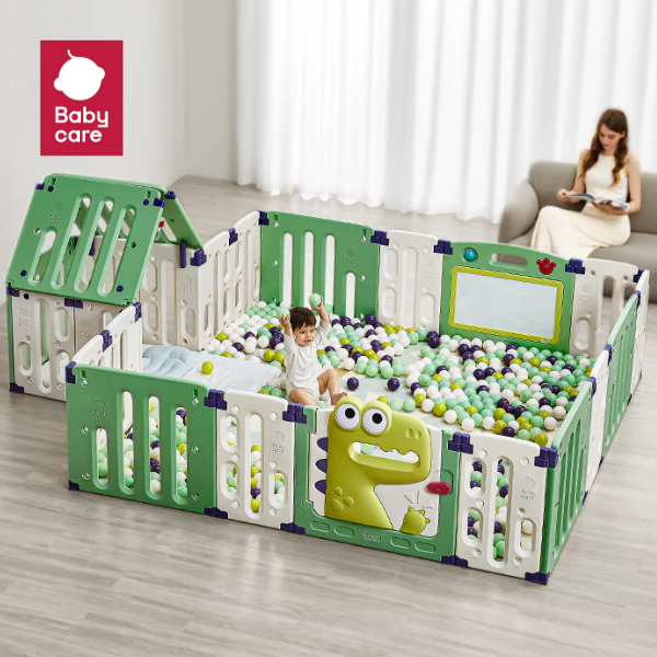 Babycare คอกกั้นเด็ก รั้วกันเด็กไดโนเสาร์ ปลอดภัย HDPE | BC Babycare Thailand