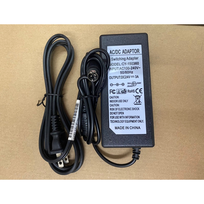 Adapter เครื่องปริ้นฉลาก เครื่องปริ้นบาร์โค้ด 24V 3A 3Pin *มีของพร้อมส่งในไทย