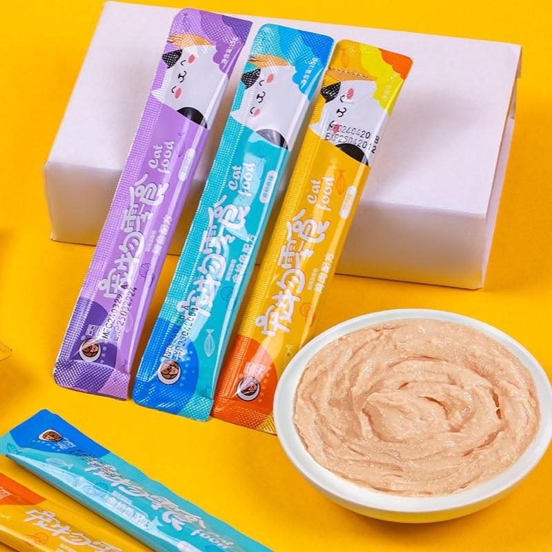 แมวเลีย ขนมแมว อาหารแมวเลีย 30 ซอง ราคาถูก ขนมทานเล่นเสริมภูมิคุ้มกันข้องน้องแมวให้สุขภาพแข็ง รหัส M1