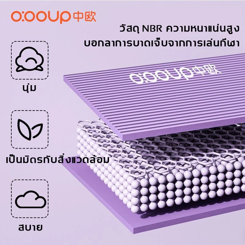 O:OOUP Balance Pad NBR 4cm ฝึกการทรงตัว กันลื่น โยคะ thumbnail 5