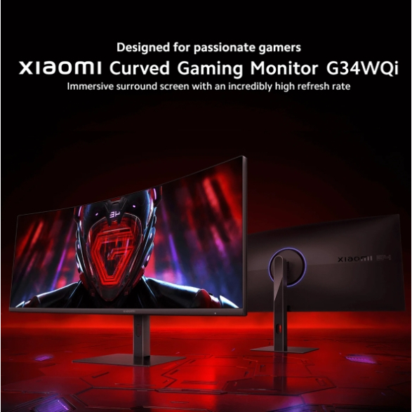ส่งด่วน กรุงเทพฯ ภายในวัน .Xiaomi Curved Gaming Monitor G34wqi (อัตรารีเฟรชสูง 180Hz)