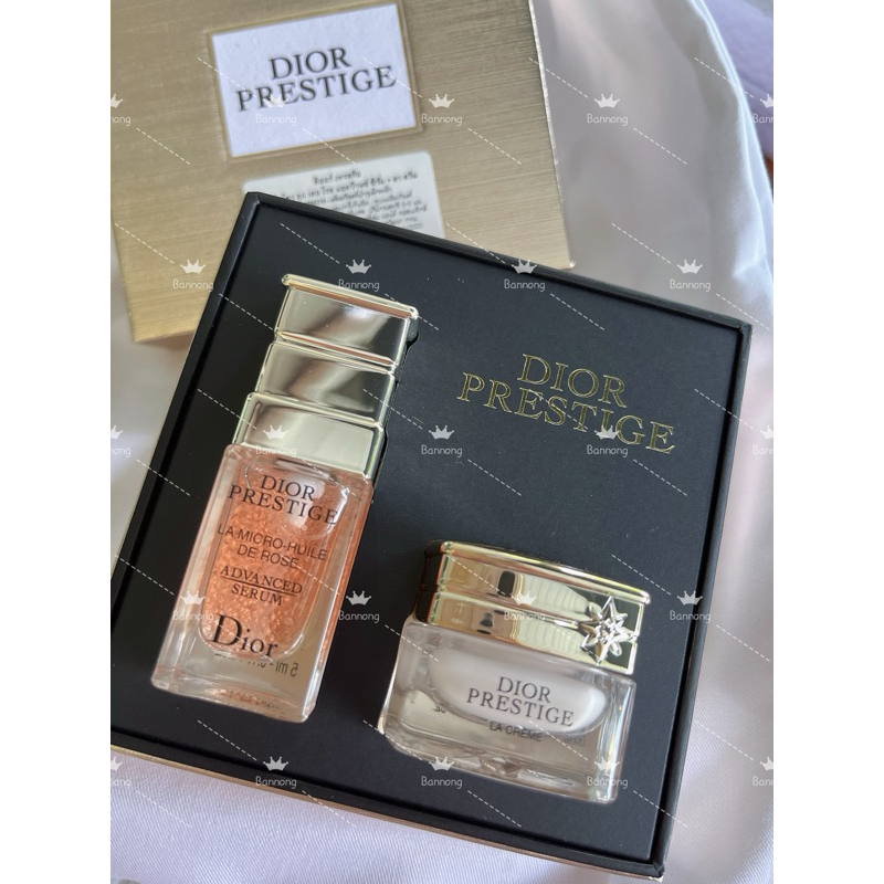 Dior prestige la cream intense repair cream ตัวใหม่ล่าสุด+ la micro huil de rose set