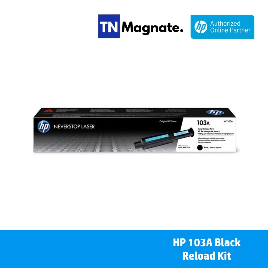 [หมึกพิมพ์เลเซอร์แทงค์] HP 103A [W1103A] Black Original Neverstop Laser Toner Reload Kit