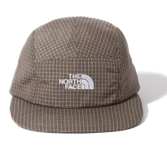 หมวกมือสองของแท้ The North Face Purple Label X Beams Ripstop Cap สีน้ำตาลลายตาราง สภาพสวย