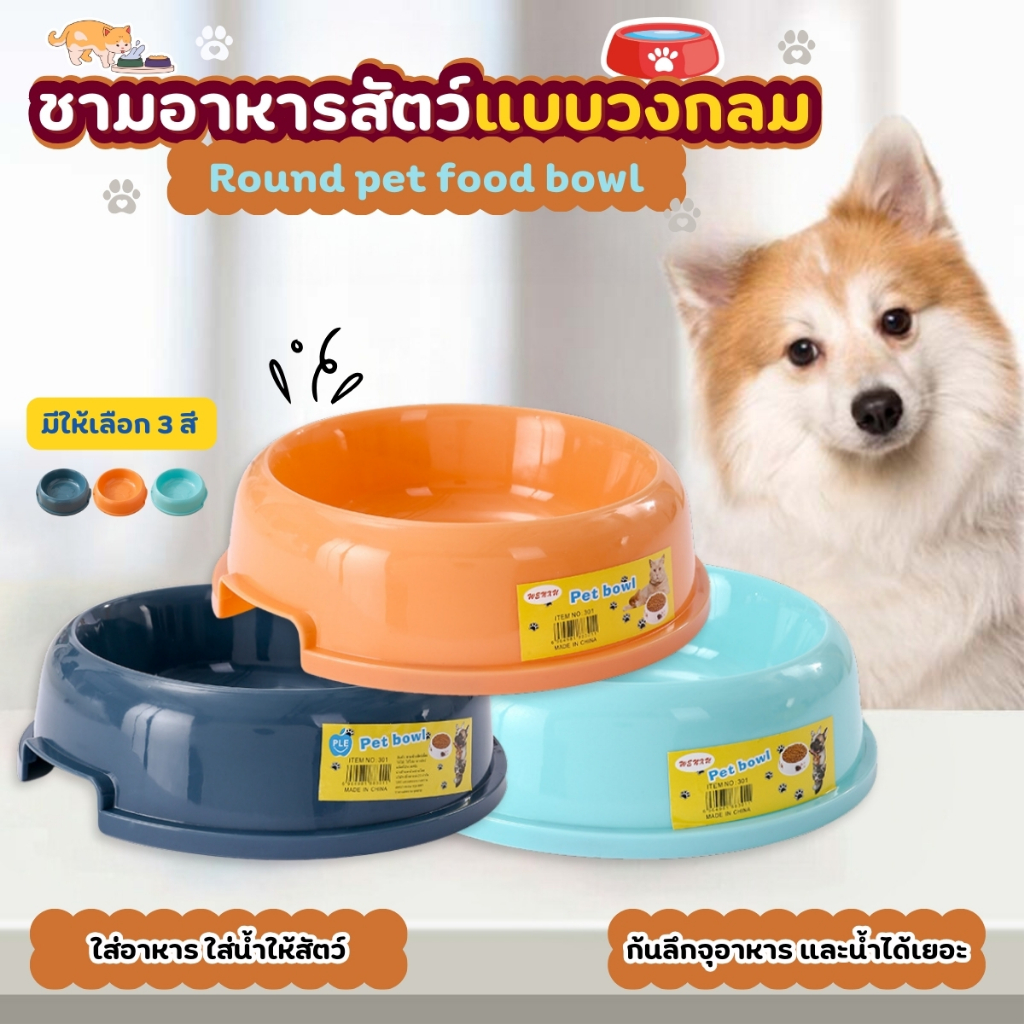 ชามอาหารสัตว์เลี้ยง ชามสุนัข หมา แมว ชามสัตว์เลี้ยง pet bowl