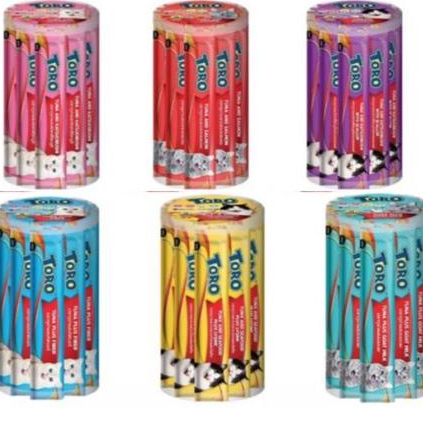 ใหม่ Toro Toro ขนมแมวเลีย โทโรโทโร่ ขนาด 15g x 36 ซอง (กระปุก)