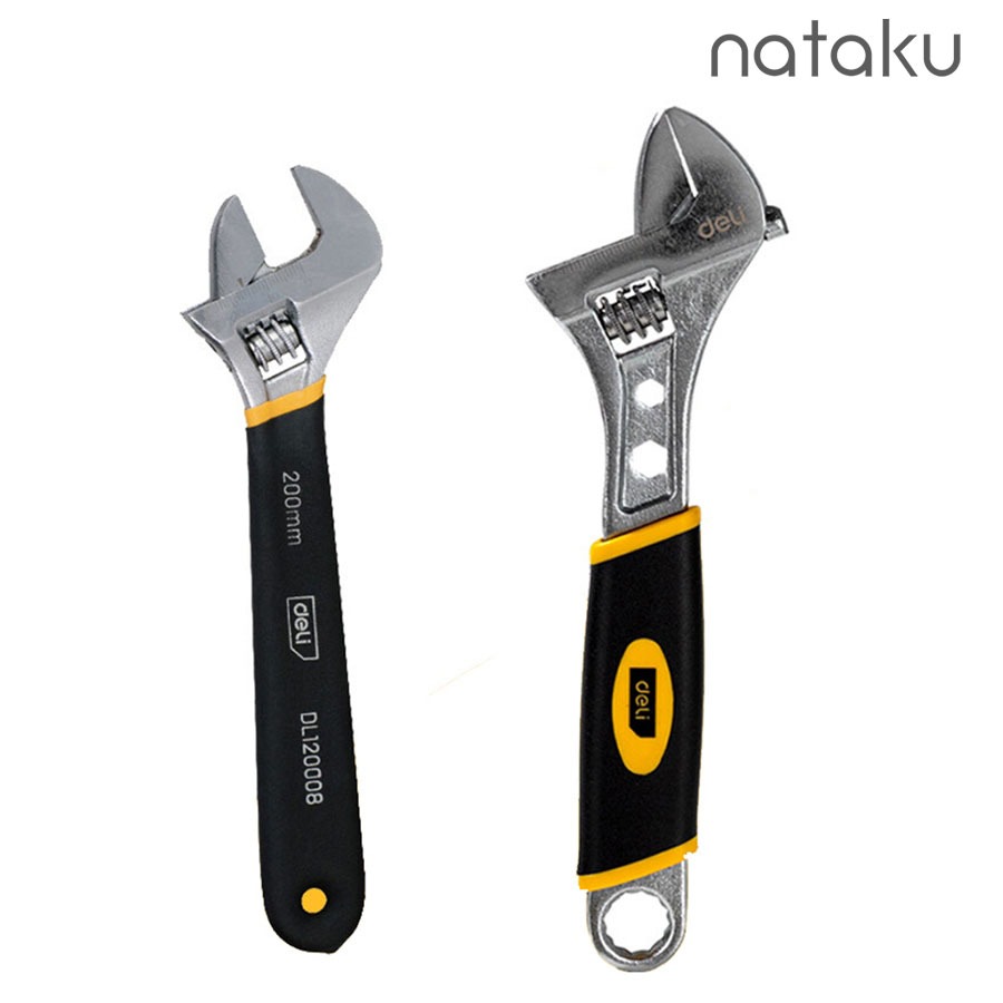 Nataku ประแจเลื่อน กุญแจเลื่อน ประแจ ประแจแหวนข้าง ประแจปากเลื่อน แหวนข้างปากตายข้าง แหวนข้าง ปากตายข้าง 6/8/10 นิ้ว