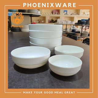 ชามเกาหลี 4.6-5.5-6.4-7.8 นิ้ว เมลามีน ชามกลมขอบตั้ง Phoenix…