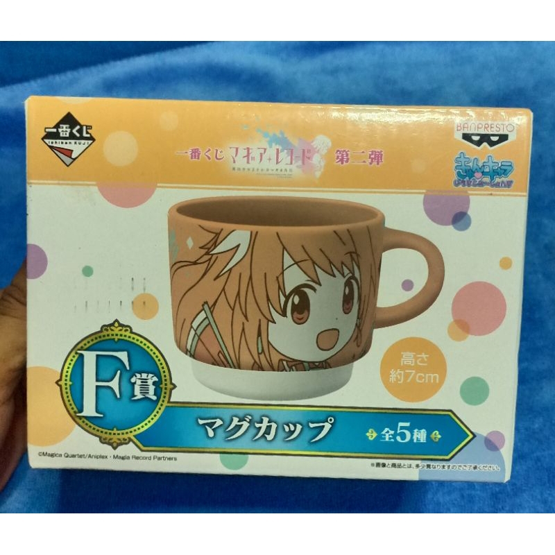 Madoka Magica Magia Record Mug Cup Tsuruno Yui Orange Banpresto Ichiban Kuji ใหม่