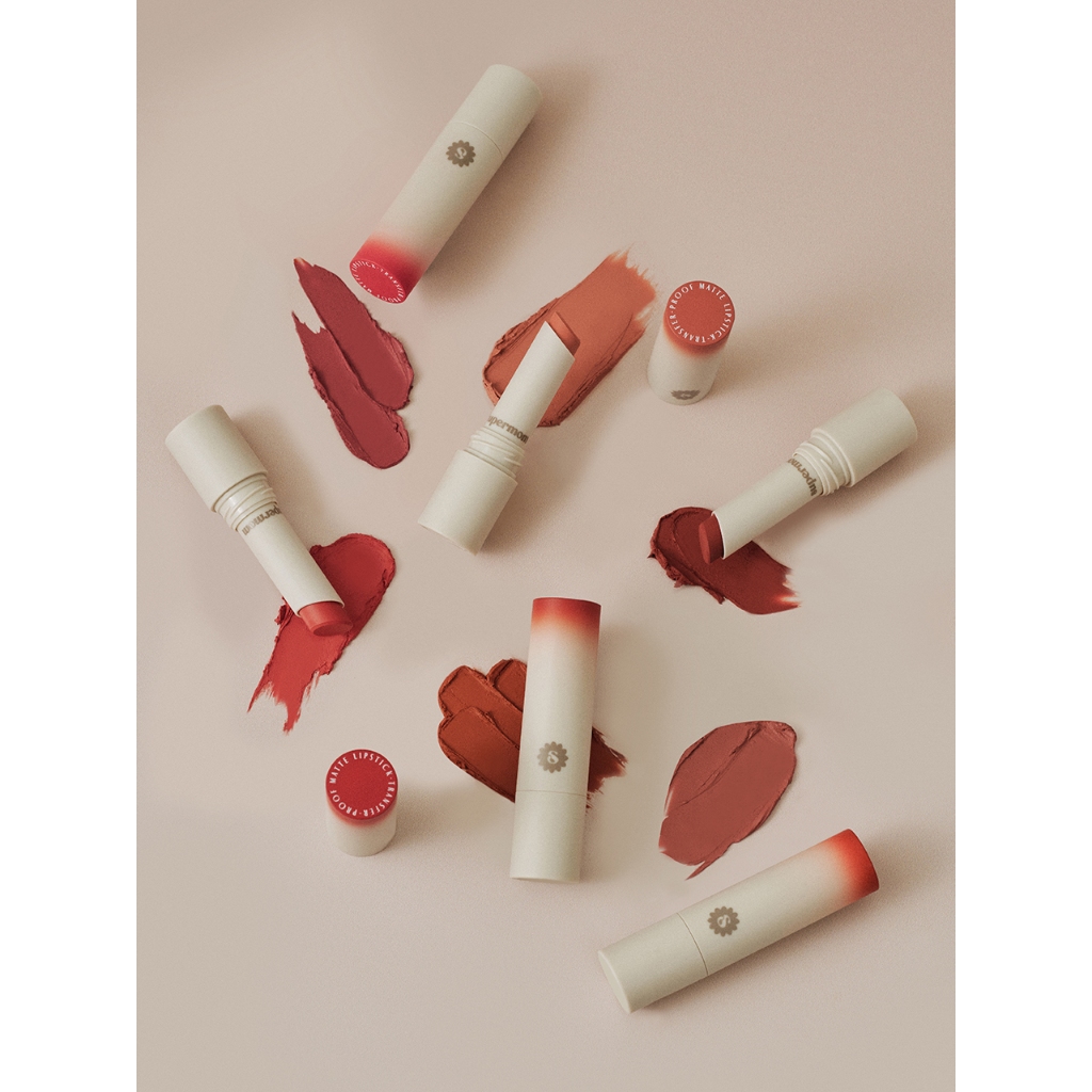 SUPERMOM l TRANSFER PROOF MATTE LIPSTICK ลิปแท่ง เนื้อแมท TPM ขนาด 3.8 g