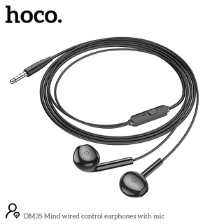 หูฟัง หูฟังสมอลทอร์ค HOCO DM35 หูฟังอินเอียร์ แบบมีสาย พร้อมไมโครโฟน สำหรับ AUX 3.5mm.คุณภาพสียงดี