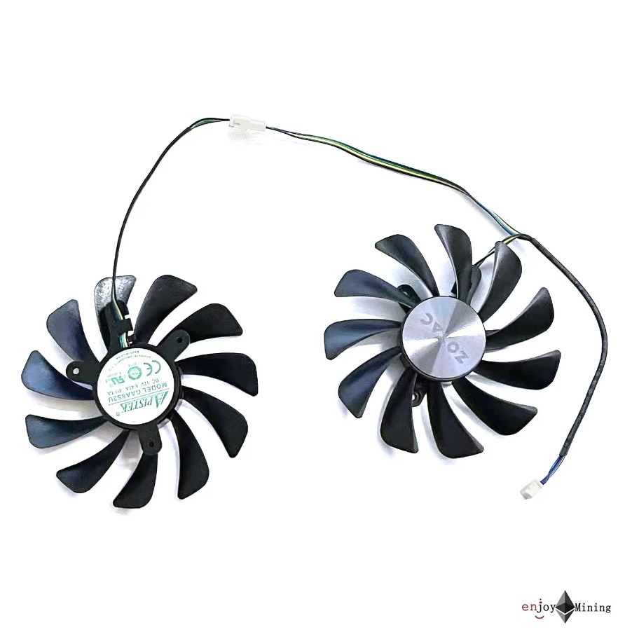 พัดลมการ์ดจอ ZOTAC GTX1080ti 1070ti AMP Edition graphics card cooling fan GAA8S2U ราคา ถูกที่สุด ดีลบีเคเค แกลเลอรีภาพที่ 4