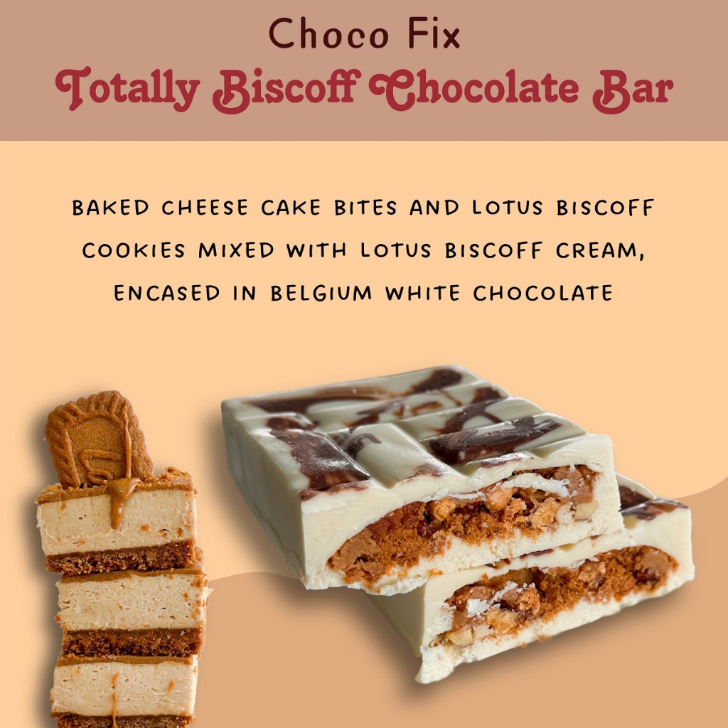 Choco Fix - Totally Biscoff Chocolate 200g - Dubai Chocolate