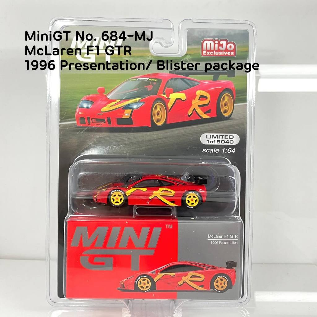 MiniGT 📌 No. 684-MJ📌 McLaren F1 GTR 1996 Presentation/ Blister package
