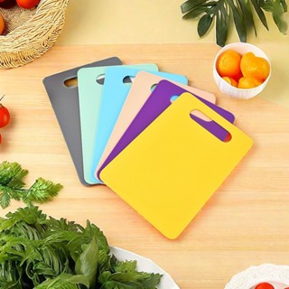 เขียงพลาสติกในครัว เขียงสองด้านในครัวเรือน เขียงผลไม้ทรงสี่เ…