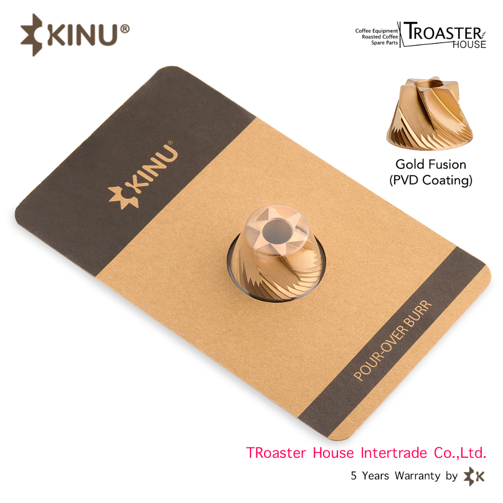 Kinu M47 Gołd Fusion 2024 and POB G2 Pour Over Burr Gen 2  เคลือบทอง และดั้งเดิม สำหรับ Kinu M47