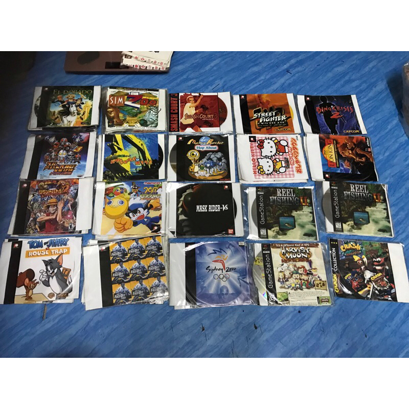 PS1,เกมส์ (43) แผ่นปั๊มรุ่นเก่า หายาก มือ 1 สภาพใส