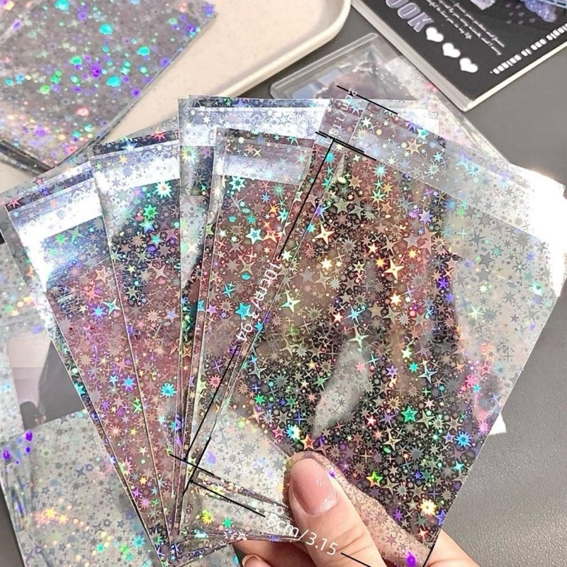 ✨🪄พร้อมส่ง!ซองฝากาว กลิตเตอร์ สีเงิน แพคการ์ด10ชิ้น สวยมาก
